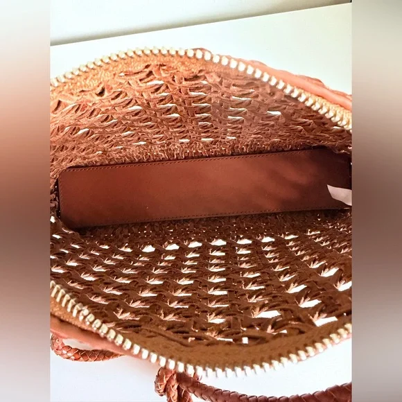 Loeffler Randall Mallory Woven Leather Crossbody Bag - Picture 7 of 8